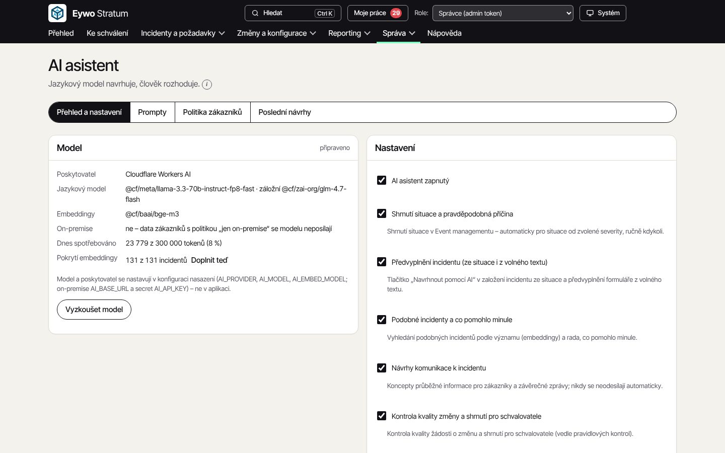 Illustrative screenshot: AI assistant